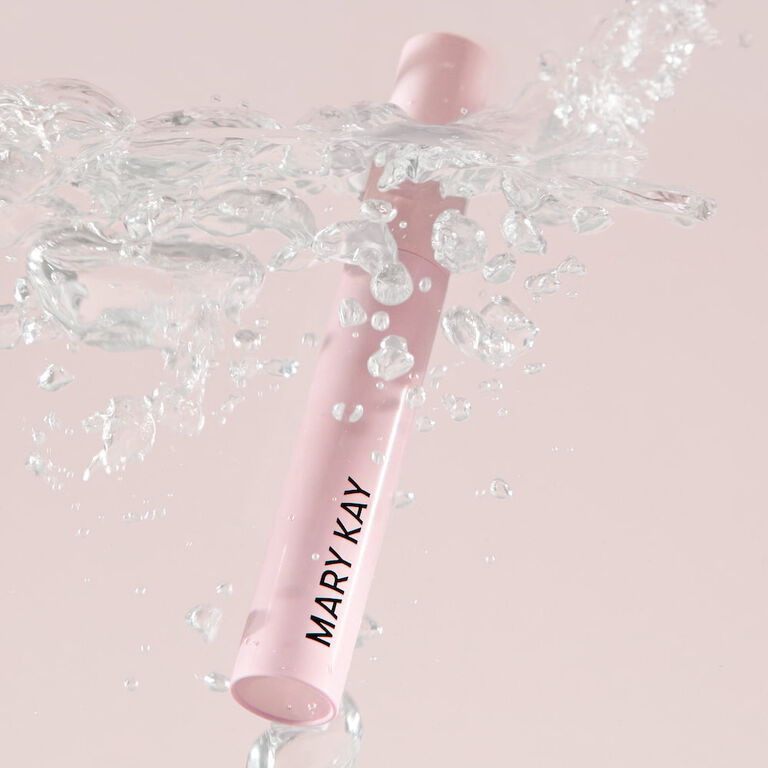 Tube of Mary Kay Great Heights Waterproof Mascara sinking into water